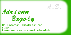 adrienn bagoly business card